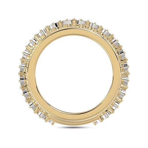 MEN'S BAND 2.00CT ROUND DIAMOND 10K YELLOW GOLD