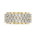 MEN'S BAND 2.00CT ROUND DIAMOND 10K YELLOW GOLD