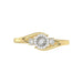LADIES RING 0.15CT ROUND DIAMOND 10K YELLOW GOLD
