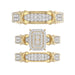 LADIES TRIOS 1.00CT ROUND DIAMOND 10K YELLOW GOLD