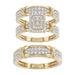 LADIES TRIOS 1.00CT ROUND DIAMOND 10K YELLOW GOLD