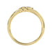 LADIES RING 0.05CT ROUND DIAMOND 10K YELLOW GOLD