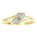 LADIES RING 0.05CT ROUND DIAMOND 10K YELLOW GOLD