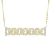 LADIES NECKLACE 0.25CT ROUND DIAMOND 10K YELLOW GOLD