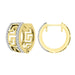 LADIES HUGGIES 0.20CT ROUND DIAMOND 10K YELLOW GOLD