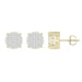 LADIES STUD EARRINGS 0.25CT ROUND DIAMOND 10K YELLOW GOLD
