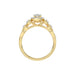 LADIES RING 0.20CT ROUND DIAMOND 10K YELLOW GOLD