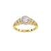 LADIES RING 0.20CT ROUND DIAMOND 10K YELLOW GOLD