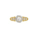 LADIES RING 0.20CT ROUND DIAMOND 10K YELLOW GOLD
