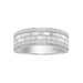 MEN'S BAND 0.50CT ROUND DIAMOND 14K WHITE GOLD