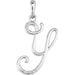 Ladies Natural Diamond Initial Y Necklace (I1, G-H) — 14K White Gold