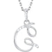 Ladies Natural Diamond Initial G Necklace (I1, G-H) — 14K White Gold