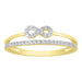 LADIES RING 0.16CT ROUND DIAMOND 10K YELLOW GOLD