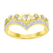 LADIES RING 0.20CT ROUND DIAMOND 10K YELLOW GOLD