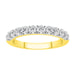 LADIES BAND 0.75CT ROUND DIAMOND 14K YELLOW GOLD (SI QUALITY)