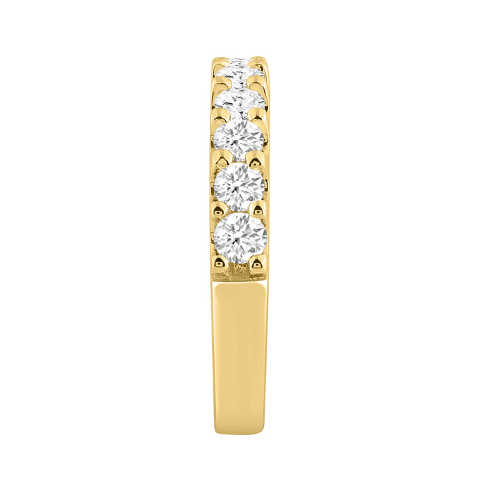 LADIES BAND 1.00CT ROUND DIAMOND 14K YELLOW GOLD