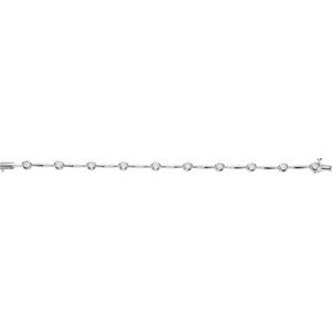 Lab-Grown Diamond Accented Line Bracelet - Style BRC659