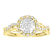 LADIES RING 0.25CT ROUND DIAMOND 10K YELLOW GOLD