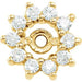 Ladies Diamond Earring Jackets — 14K Yellow Gold