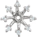Ladies Natural Diamond Earring Jackets — 14K White Gold