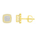LADIES STUD EARRINGS 0.25CT ROUND DIAMOND 10K YELLOW GOLD
