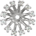 Ladies Natural Diamond Earring Jackets with 6.2 mm ID — 14K White Gold
