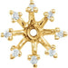 Ladies Natural Diamond Earring Jackets — 14K Yellow Gold