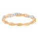 LADIES BAND 0.20CT ROUND DIAMOND 10K ROSE GOLD