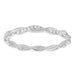 LADIES BAND 0.20CT ROUND DIAMOND 10K WHITE GOLD