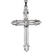 Ladies Natural Diamond Cross Pendant (Si1, G-H) — 14K White Gold