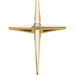 Ladies Natural Diamond Cross Pendant (Si1, G-H) — 14K White Gold