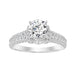 LADIES RING 0.70CT ROUND DIAMOND 14K WHITE GOLD