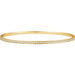 Ladies Natural Diamond Bangle Bracelet (I2, H+) — 14K Yellow Gold
