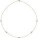 Lab-Grown Diamond Bezel-Set Station Necklace