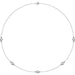 Lab-Grown Diamond Bezel-Set Station Necklace