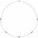 Lab-Grown Diamond Bezel-Set Station Necklace