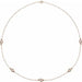Lab-Grown Diamond Bezel-Set Station Necklace