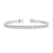 LADIES BRACELET 3.00CT ROUND DIAMOND 14K WHITE GOLD