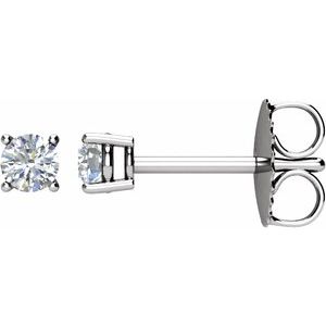 Ladies Natural Diamond Earrings (I1, G-H) — 14K Yellow Gold