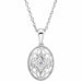 Ladies Natural Diamond Necklace (I2, H+) — Sterling Silver