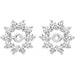 Ladies Diamond Earring Jackets with 3.7mm ID — 14K White Gold
