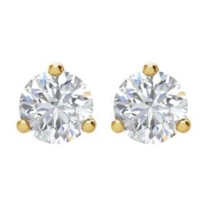 Lab-Grown Diamond Round 3-Prong Cocktail-Style Stud Earrings