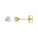 Ladies Natural Diamond Stud Earrings (I1, G-H) — 14K Yellow Gold