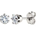 Ladies Natural Diamond Stud Earrings (Si2-Si3, G-H) — 14K White Gold