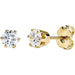 Ladies Natural Diamond Stud Earrings (I1, G-H) — 14K Yellow Gold