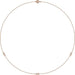 Ladies Natural Diamond 7-Station Necklace (I1, H+) — 14K Rose Gold