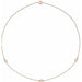 Lab-Grown Diamond Bezel-Set Station Necklace