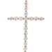 Lab-Grown Diamond Cross Pendant - Style R42307
