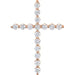 Lab-Grown Diamond Cross Pendant - Style R42307