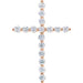 Lab-Grown Diamond Cross Pendant - Style R42307